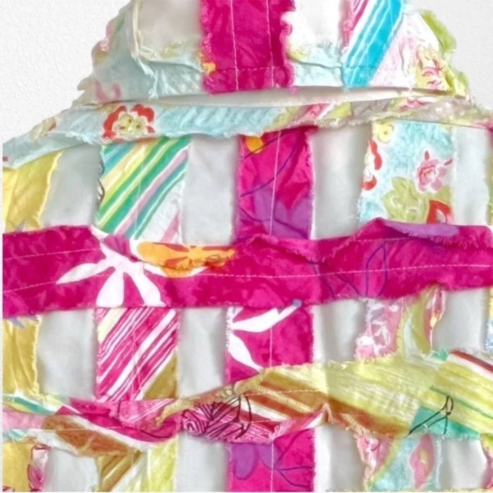 Vintage Quilt Coat Patchwork Cottagecore Bohemian Floral  Multicolor SZ SP